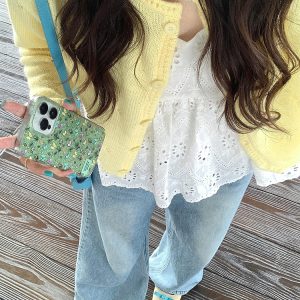 Light Blue High-Waisted Wide-Leg Jeans for Women, Retro Summer Style, Loose Fit Straight-Leg, Slimming Floor-Length Pants