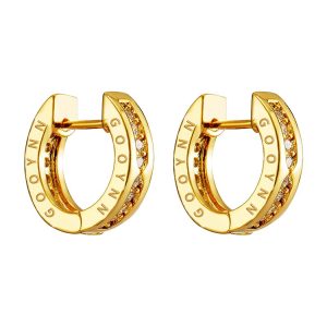 Light Luxury Gold Small Circle Stud Earrings for Women, Elegant Simple Pure Silver Ear Accessories, Minimalist Jewelry Design