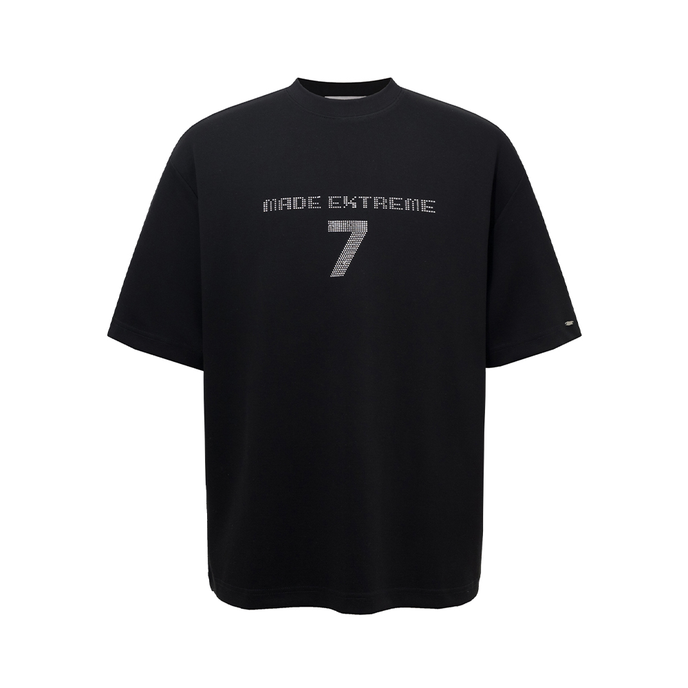 Lightweight Digital 7 Print Short Sleeve T-Shirt for Summer - Versatile and Cool Casual Tee for Everyday Wear