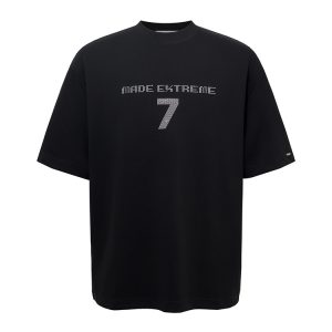 Lightweight Digital 7 Print Short Sleeve T-Shirt for Summer - Versatile and Cool Casual Tee for Everyday Wear