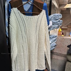 Lightweight Hollow Knit Pullover Sweater for Women - Slimming Loose Fit, Casual Style, Perfect for Layering and Everyday Wear
