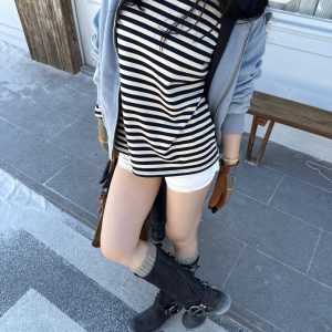 Loose Striped Sweatshirt for Layering | Trendy Matching Expert | Casual 90s Style Top