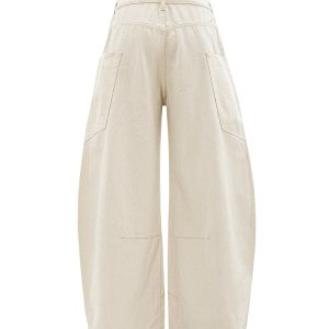 Loose Wide-Leg Casual Pants for Summer 2025 - American Streetwear Curved Knife Design, Trendy Wide Fit Denim Trousers