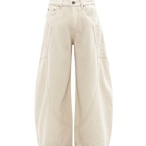 Loose Wide-Leg Casual Pants for Summer 2025 - American Streetwear Curved Knife Design, Trendy Wide Fit Denim Trousers