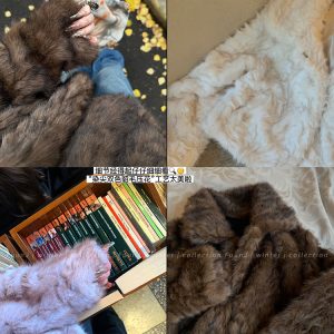 Luxury Little Girls' Faux Fur Short Coat - High-Quality Cotton-Padded Plush Winter Outerwear for Stylish Kids