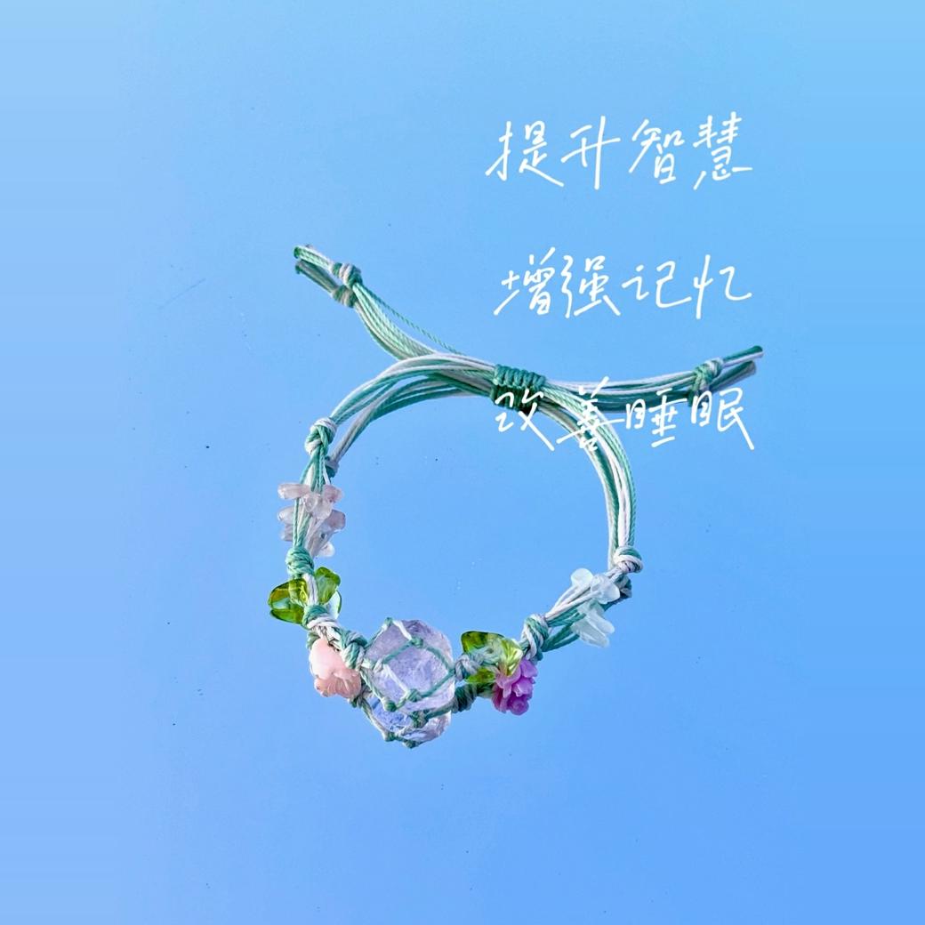 Macrame Crystal Collection Bracelet - Niche Minimalist Natural Bead Wristband for Versatile High-End Style