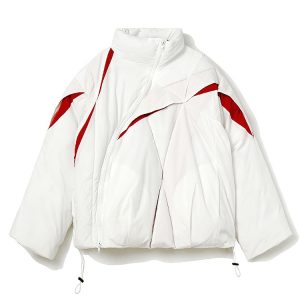 Men's American Style Cotton Jacket - Winter 2025 Trendy Loose Thick Warm Stand Collar Coat