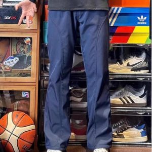 Men's American-Style Thin Waterproof Quick-Dry Cargo Pants, Diagonal Cut Casual Outdoor Straight-Leg Summer Trousers