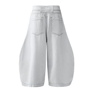 Men's American Vintage Loose Fit Denim Shorts - Trendy 2025 Hip Hop Street Style Casual 90s Inspired Fashion