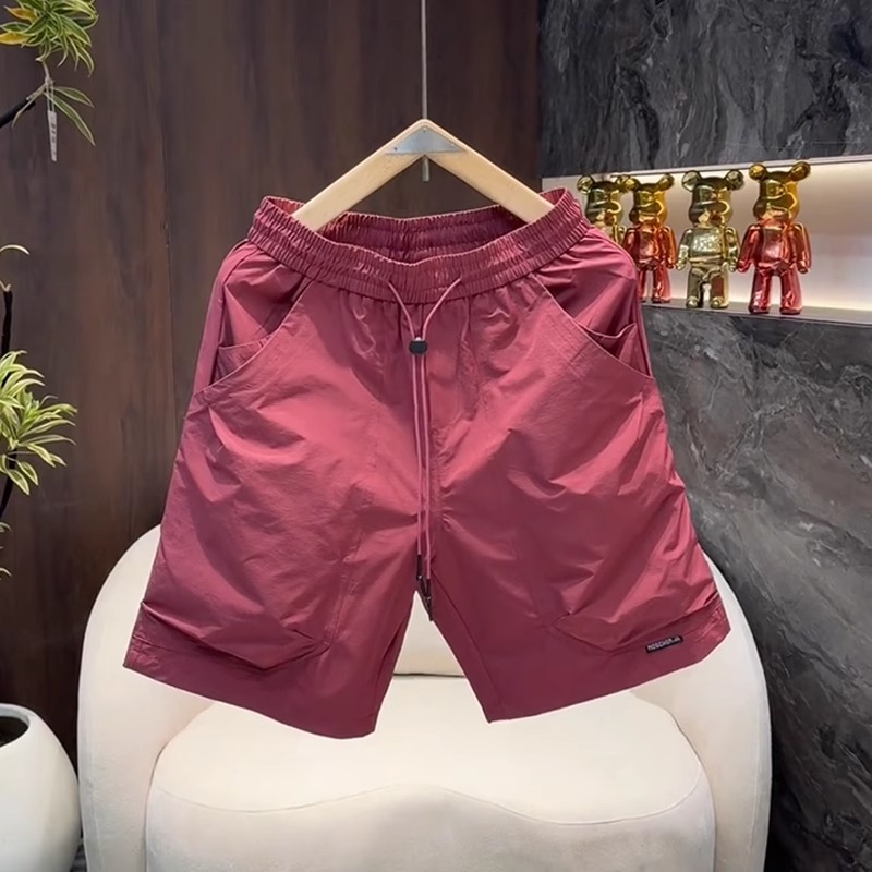 Men's Casual Loose Fit Quick-Dry Summer Shorts - Breathable Five-Point Outdoor Beach Pants for Trendy Style