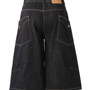 Men's Cowboy Loose Wide-Leg 7/10 Pants with Side Pockets - Summer 2025 Fashion, Relaxed Fit Five-Point Style