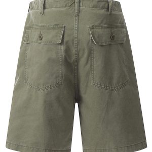 Men's Japanese Casual Wide-Leg Work Shorts - Trendy Loose Fit Mid-Length Five-Point Summer Style