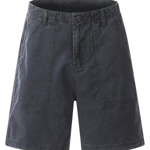 Men's Japanese Casual Wide-Leg Work Shorts - Trendy Loose Fit Mid-Length Five-Point Summer Style
