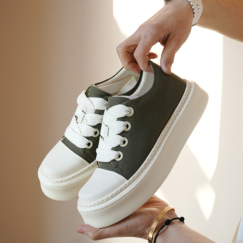 Men's Lightweight Lace-Up Canvas Shoes - Versatile Casual Footwear for Spring/Summer 2025 - College Style Soft Sole