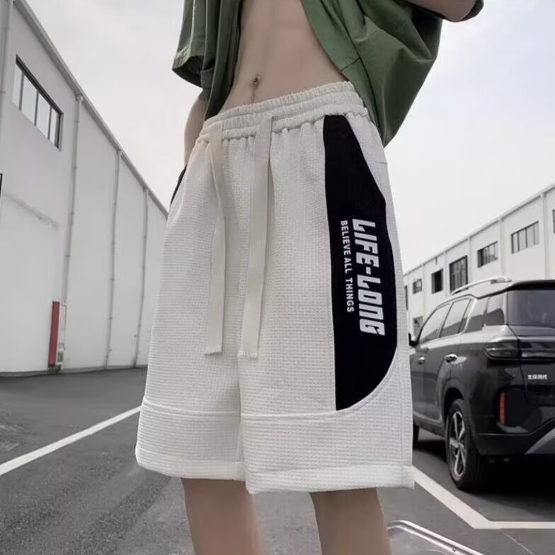 Men's Summer Color-Blocking Sports Shorts 2025 - Trendy Casual Beach Pants for Outdoor Activities