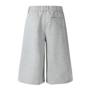 Men's Summer Knitted Shorts - Loose Straight Fit, Casual Seven-Point Style, American Fashion 2025
