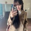 Mid-Length Double-Breasted Wool Coat for Women - 2023 High-End Korean Style Autumn Winter Fashion