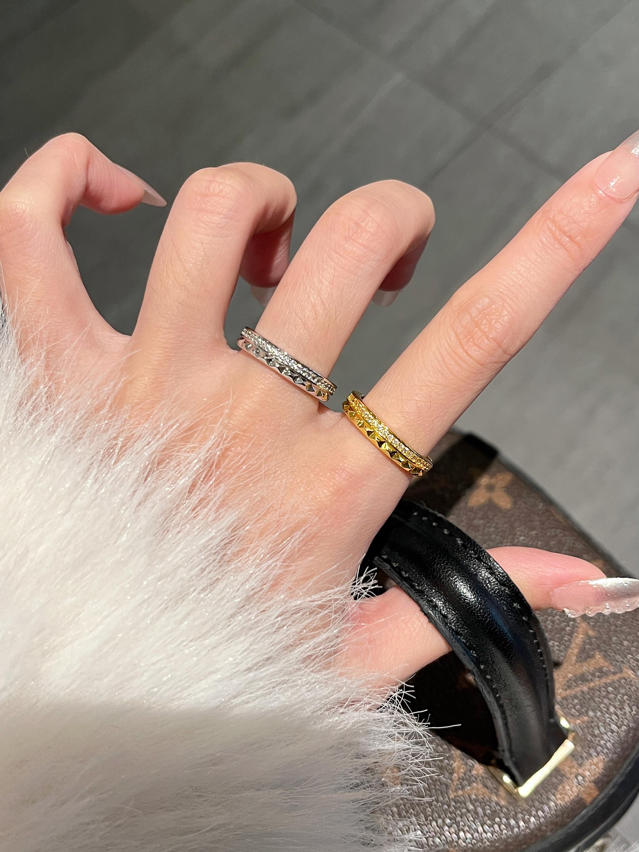 Minimalist Adjustable Diamond-Shaped Ring for Women - Versatile Light Luxury Thin Band, Niche High-End Ins Style Jewelry