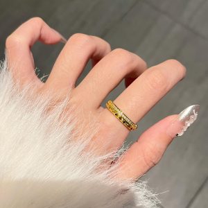 Minimalist Adjustable Diamond-Shaped Ring for Women - Versatile Light Luxury Thin Band, Niche High-End Ins Style Jewelry