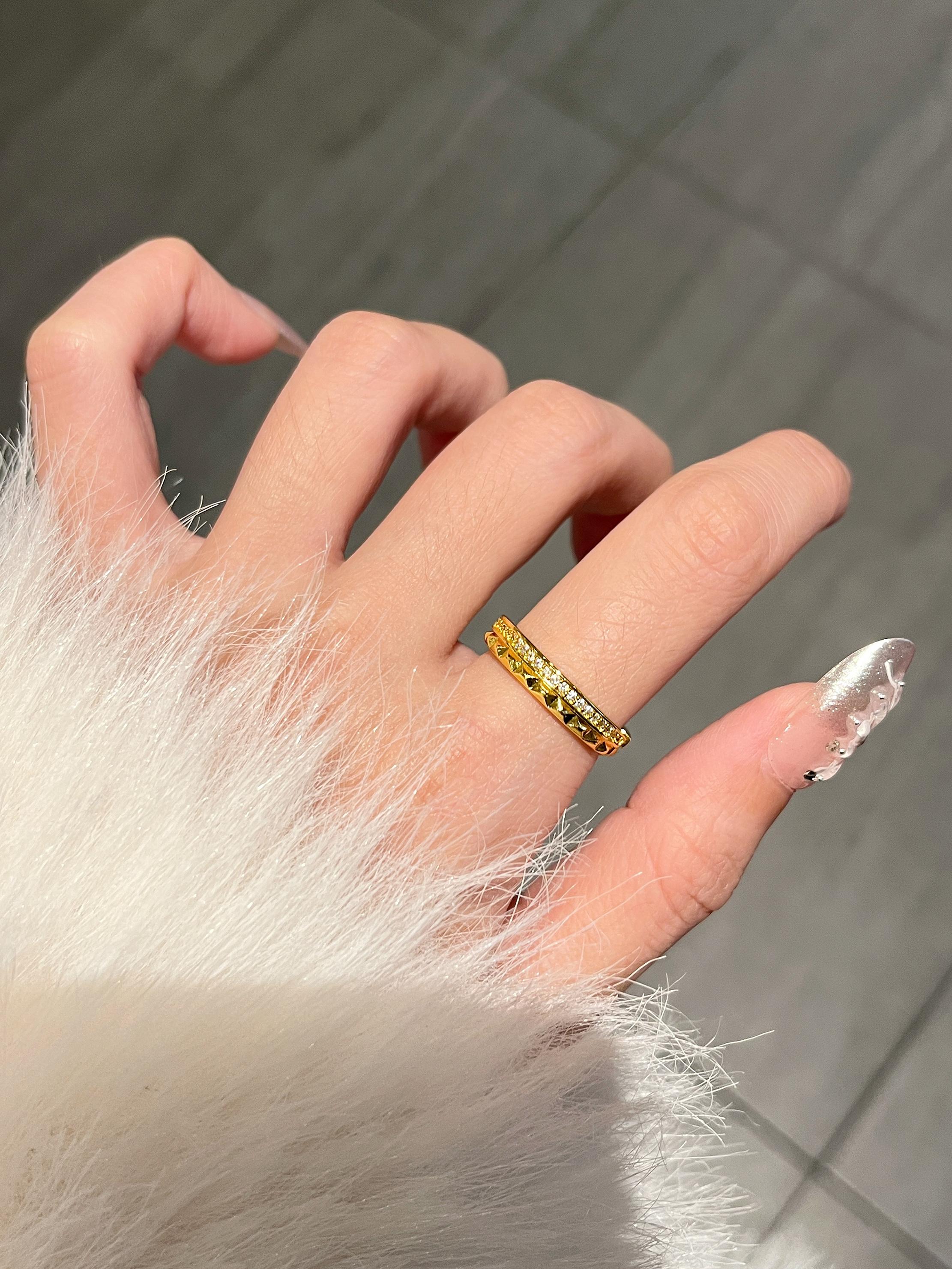 Minimalist Adjustable Diamond-Shaped Ring for Women - Versatile Light Luxury Thin Band, Niche High-End Ins Style Jewelry