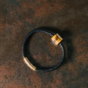 Minimalist Black Sandalwood Bead Bracelet - Versatile Retro Jewelry for Men and Women, Unique Single Loop Design