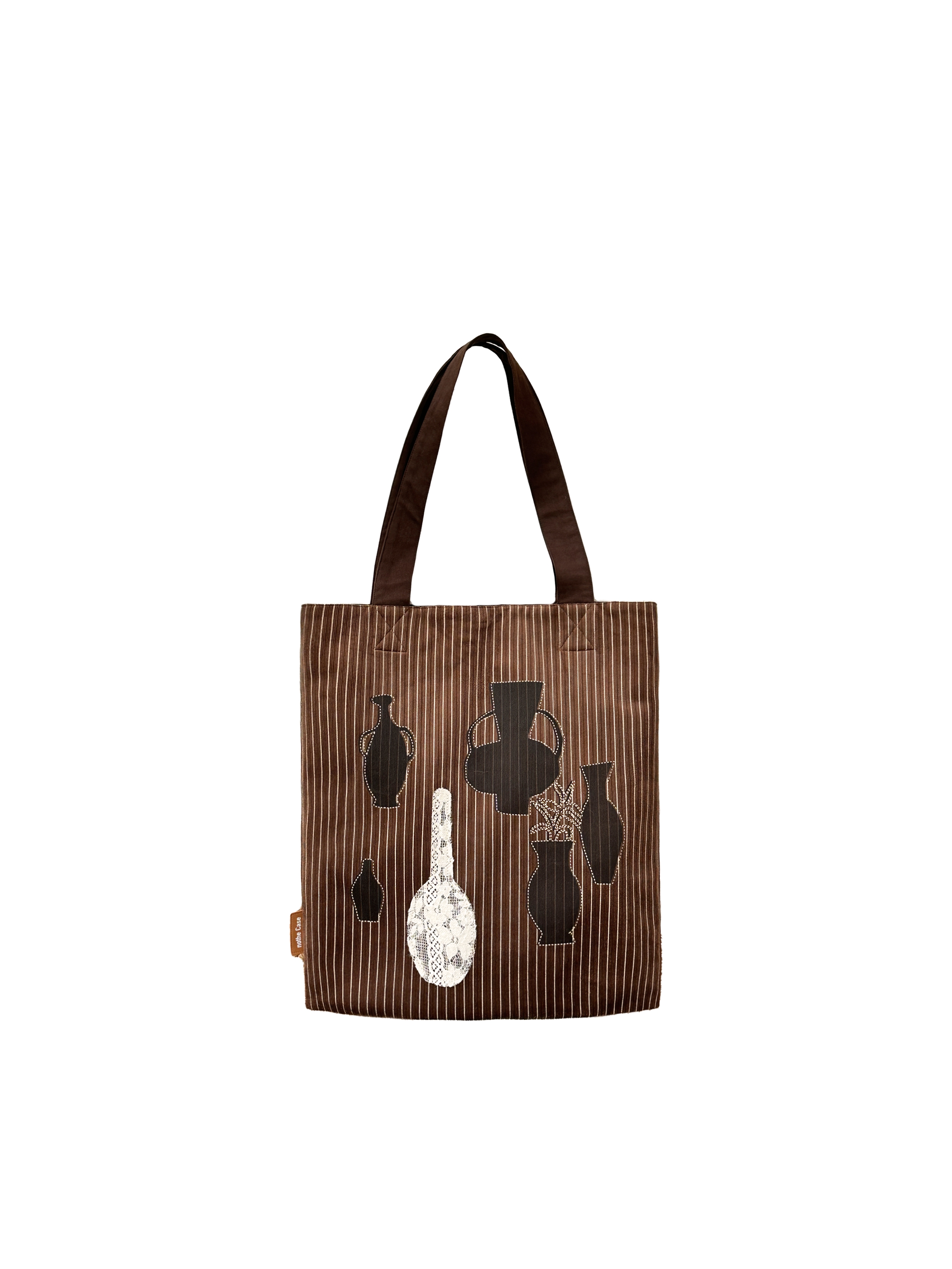 Minimalist Chinese Style Canvas Shoulder Bag - Artistic 'Empty Vase' Design, Lightweight Niche Fashion Tote