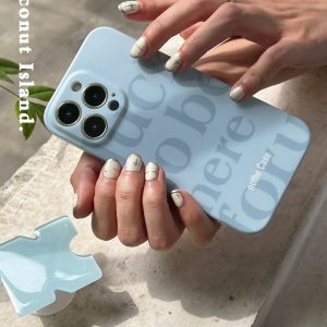 Minimalist Coconut Island Full-Wrap Phone Case for iPhone 13 Pro Max - Soft Shell, Niche Design, Tropical Aesthetic