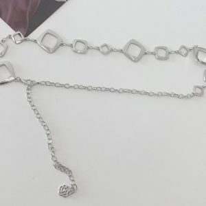 Minimalist Geometric Waist Chain for Women - Versatile Belt Accessory for JK Skirts, Shirt Dresses, Low-Waist Pants, INS Trend