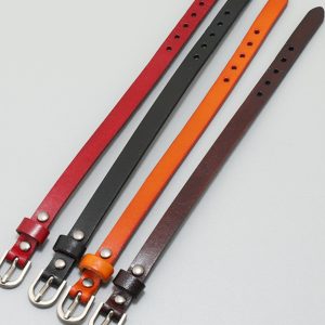 Minimalist Retro Multicolor Adjustable Leather Bracelet - Fashion Jewelry Bangle for Y2K and Boho Style