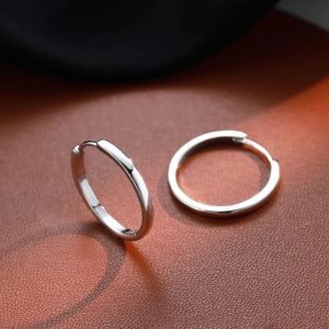 Minimalist Small Hoop Earrings for Women, S925 Sterling Silver Design, Elegant Ear Clips Jewelry