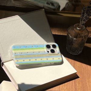 Minimalist Summer Phone Case for iPhone 16 Pro Max - Refreshing INS Style Qingmei Shabing Design