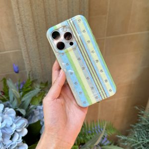Minimalist Summer Phone Case for iPhone 16 Pro Max - Refreshing INS Style Qingmei Shabing Design