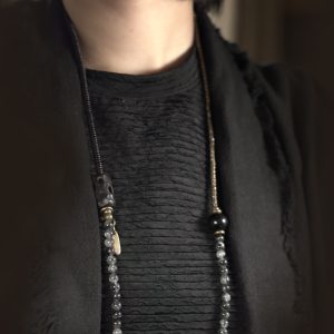 Mixed Design Black Sandalwood and Crystal Beaded Bracelet for Men, Versatile Jewelry Piece for Women, Unisex Fashion Accessory