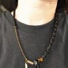 Multi-Layer Retro Black Sandalwood Bracelet for Men and Women - Unique Non-Fish Design, Trendy Personality Jewelry