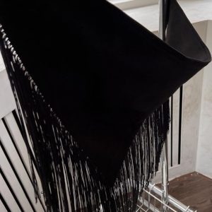 Multifunctional Black Fringe Waist Belt - Soul Collision American Style 2024 New Design for Trendy Outfits