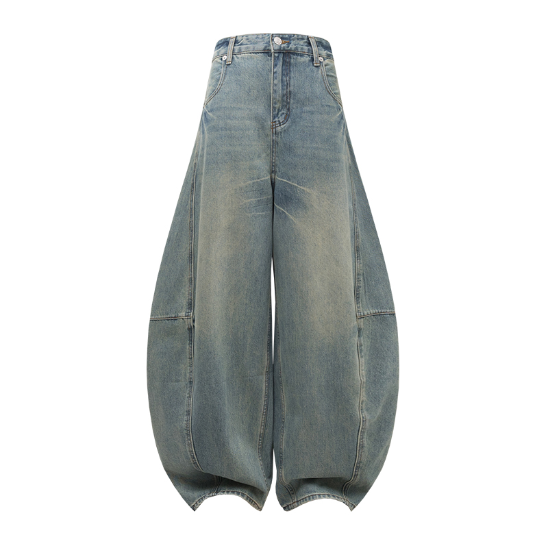 Natural Vintage American Retro Curved Blade Summer Jeans - Thin Casual Machete Pants for a Stylish 90s Look