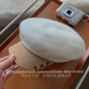 Octagonal Woolen Duckbill Beret Hat for Women - Brimmed Painter's Style, New 2023 Fashion, Trendy and Chic Accessory