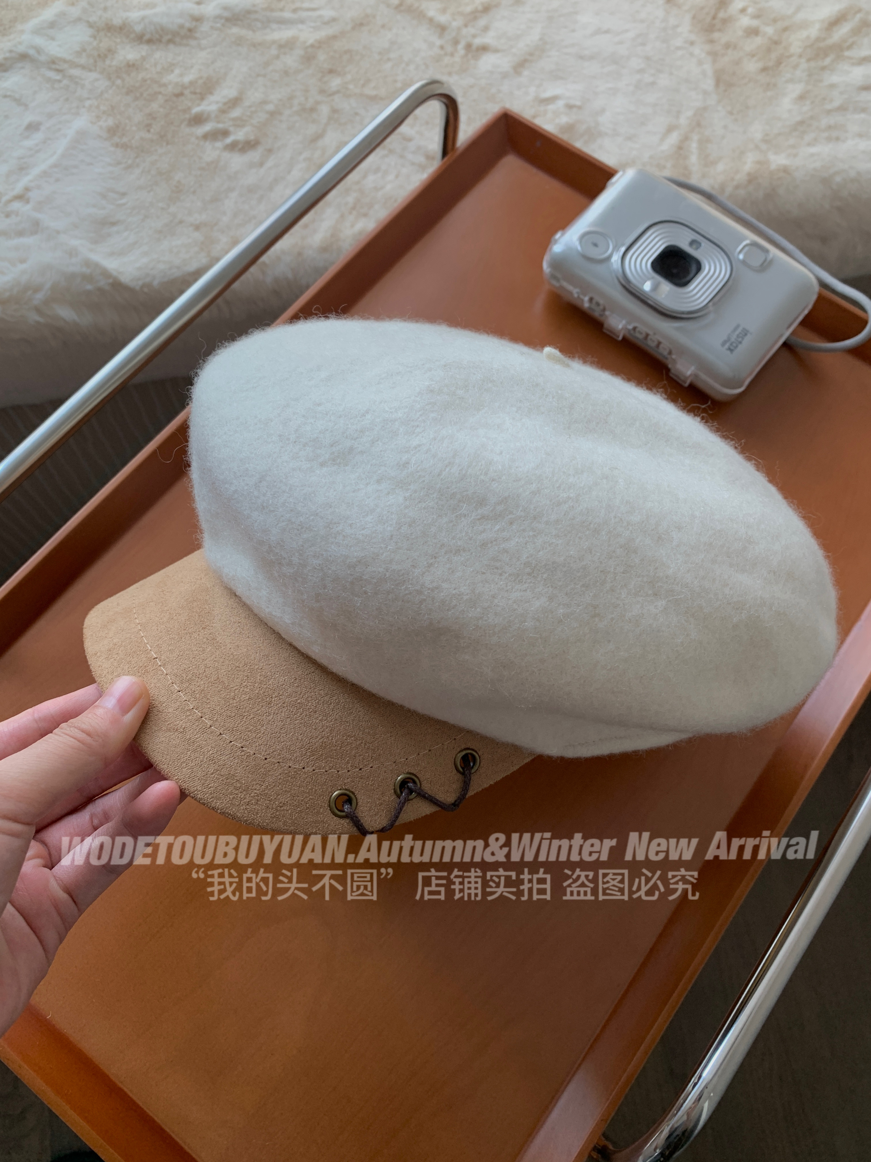 Octagonal Woolen Duckbill Beret Hat for Women - Brimmed Painter's Style, New 2023 Fashion, Trendy and Chic Accessory