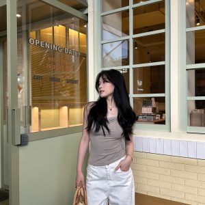 One-Shoulder Top - Trendy 90s Style Sleeveless Top for Women, Chic Summer Fashion Essential