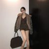 One-Shoulder V-Neck Long Sleeve T-Shirt with Two-Way Zipper, Slim Fit Base Layer Top for Women, Autumn Winter Fashion