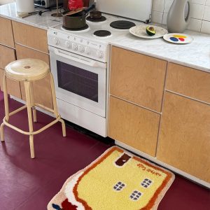Orange Muffin Cute Plush Carpet Door Mat - Soft, Original Design for Home Decor, Cozy Entryway Accent