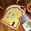 Orange Muffin Cute Plush Carpet Door Mat - Soft, Original Design for Home Decor, Cozy Entryway Accent