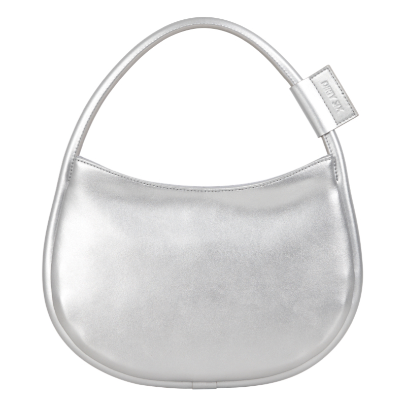 Original Mozzarella Cowhide Tote Bag - DirtySix Design, Eggshell Color, S Size, Available in 3 Stylish Colors