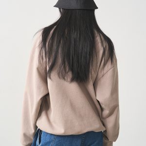 Oversized Printed Sweatshirt for Women - 2024 Spring American Lazy Style Round Neck Top