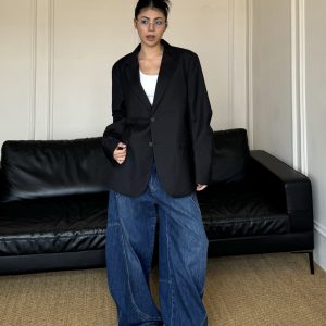 Oversized Spicy Girl Suit Jacket - High-End American Style, Loose Fit, Trendy Fashion for a Chic Look