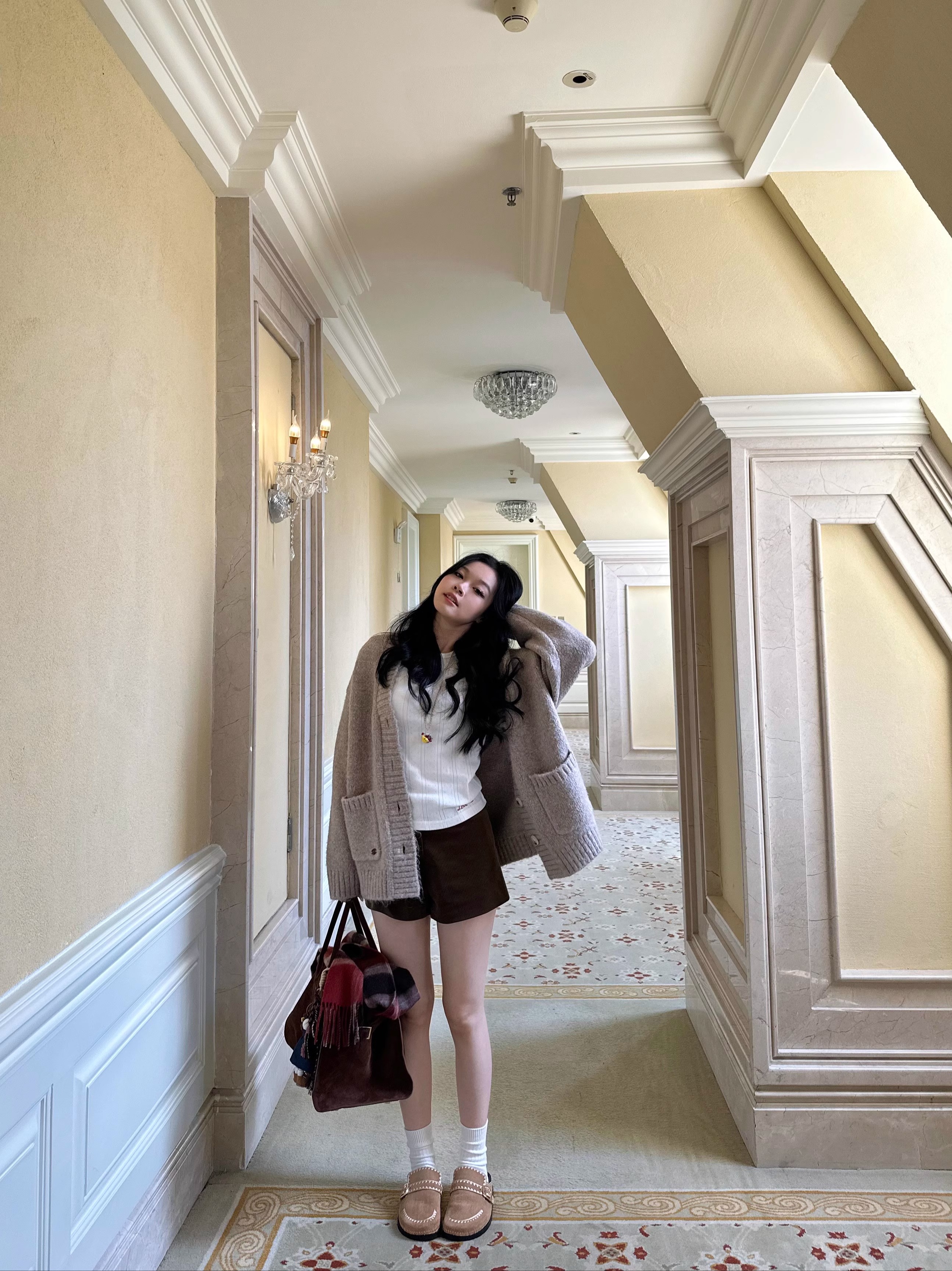 Oversized Three-Color Thick Wool Sweater | Warm Cotton Candy Winter Knitwear for Cozy Style