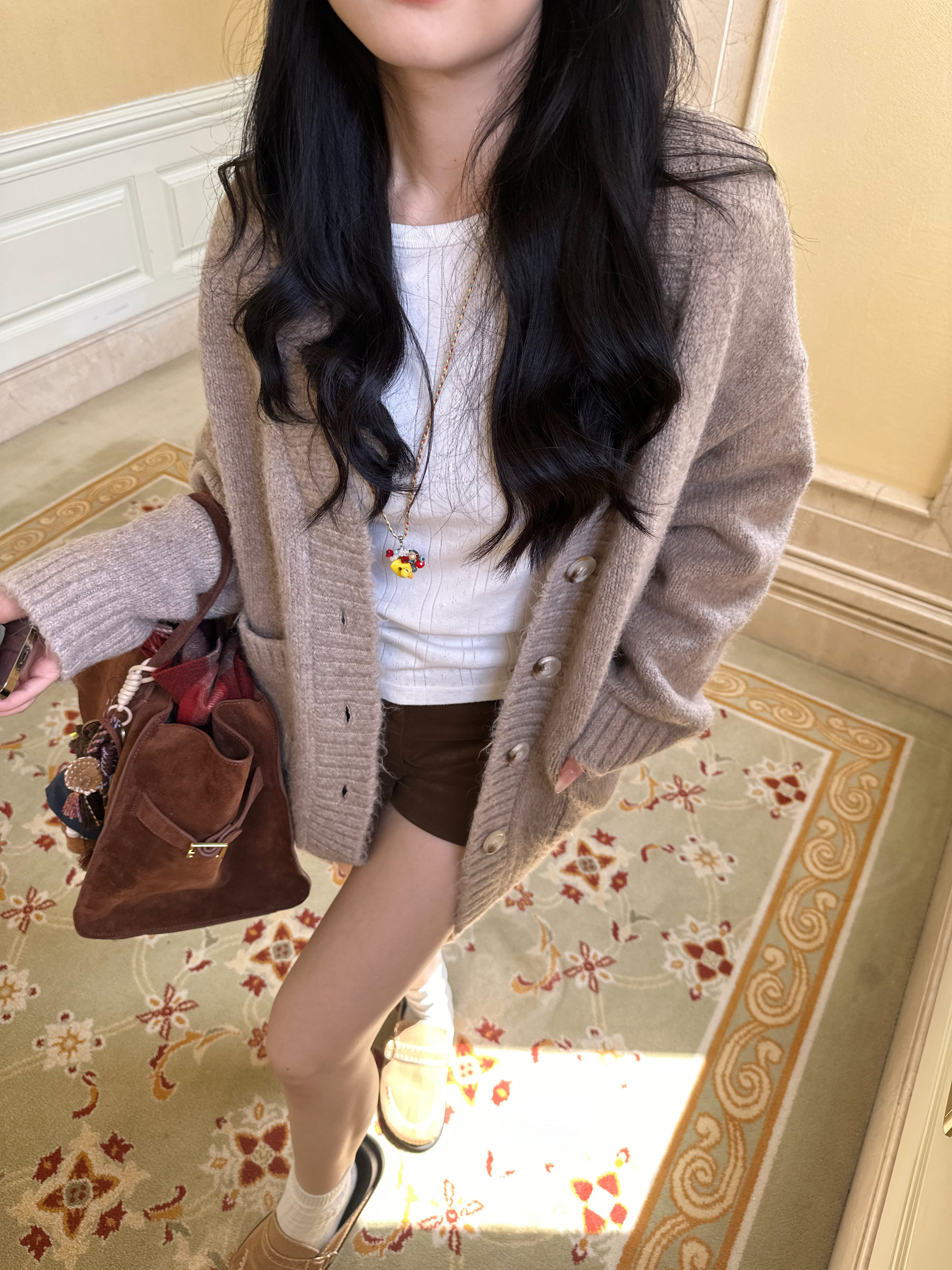 Oversized Three-Color Thick Wool Sweater | Warm Cotton Candy Winter Knitwear for Cozy Style