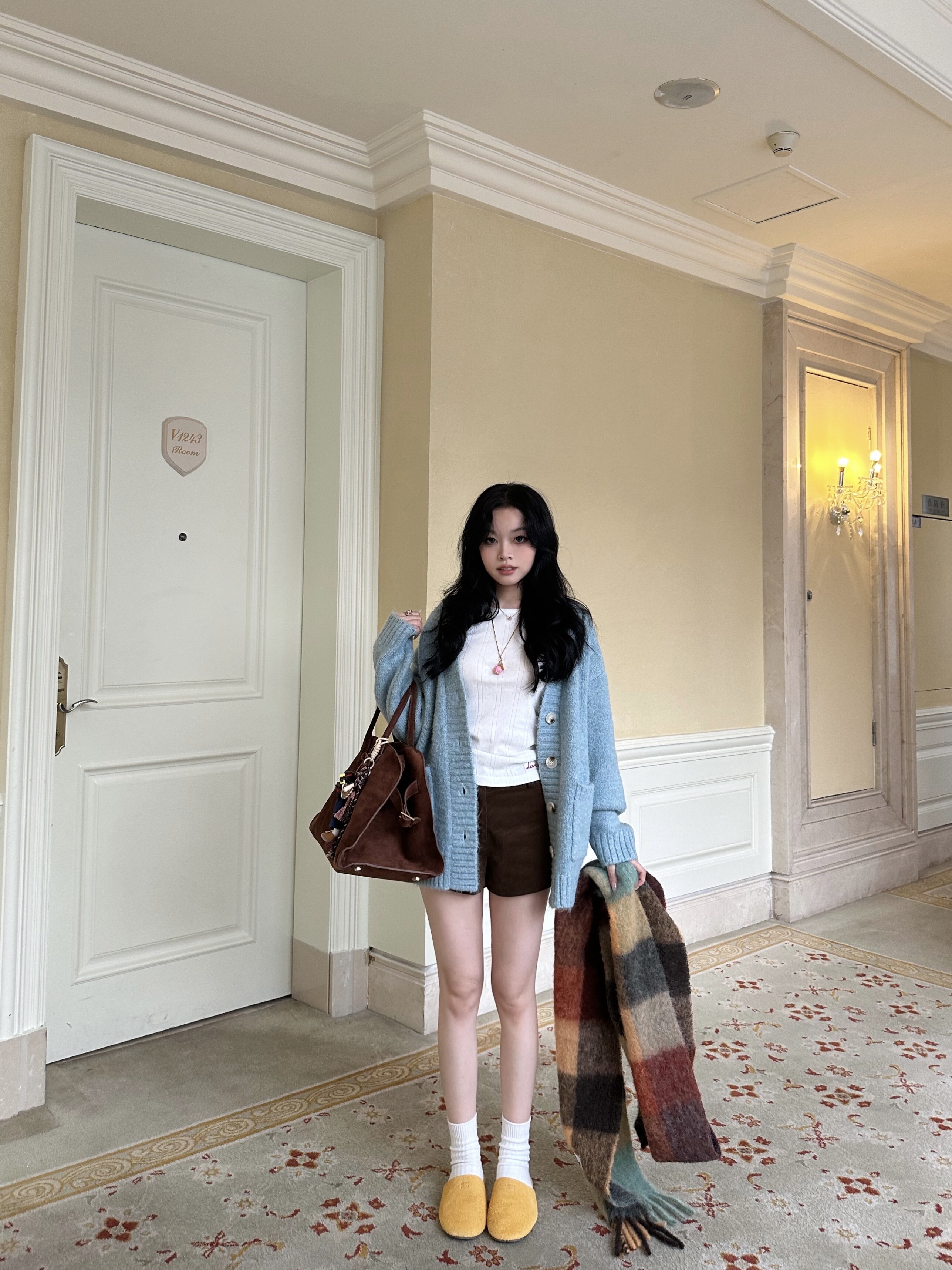 Oversized Three-Color Thick Wool Sweater | Warm Cotton Candy Winter Knitwear for Cozy Style