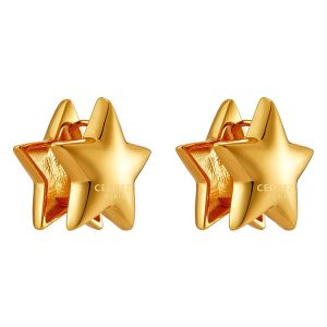 Pentagram Earrings for Women - Unique Light Luxury Niche Ear Accessories, Trendy Fashion Statement Jewelry