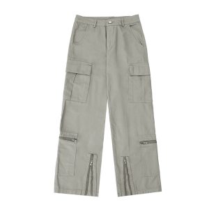 Pink Straight Casual Work Pants for Women – Trendy American Retro Hip-Hop Street Dance Style